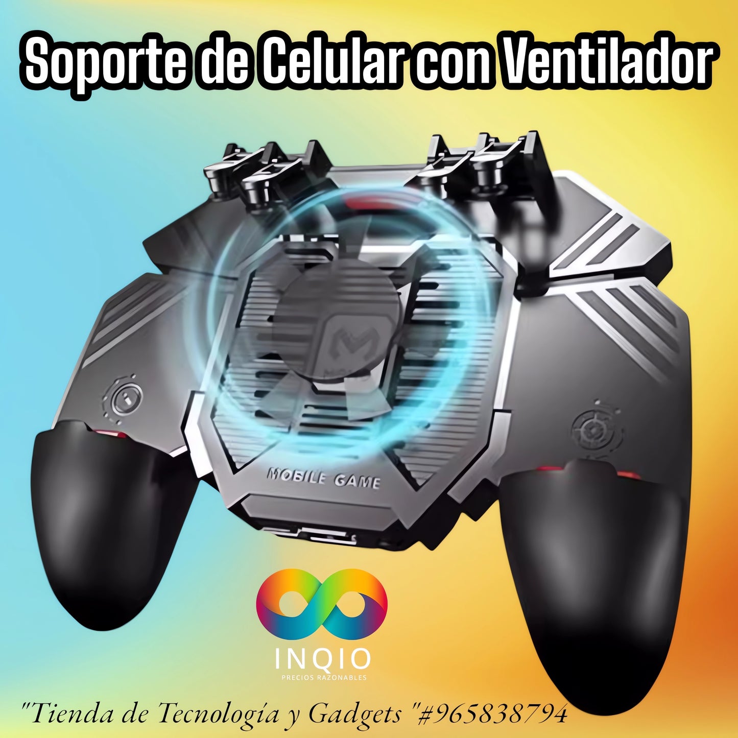 🎮 GATILLO SOPORTE PARA CELULAR CON VENTILADOR Y POWER BANK – JUEGA SIN LÍMITES 🔥📱