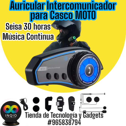 Auricular Intercomunicador Para Casco MOTO