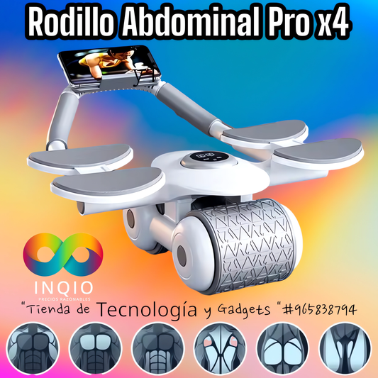 Rodillo Abdominal Pro x 4