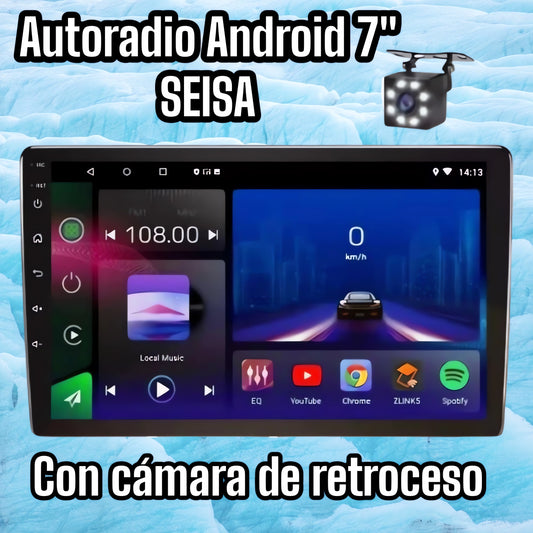 Autoradio 7" Android pulgadas con cámara de retroceso