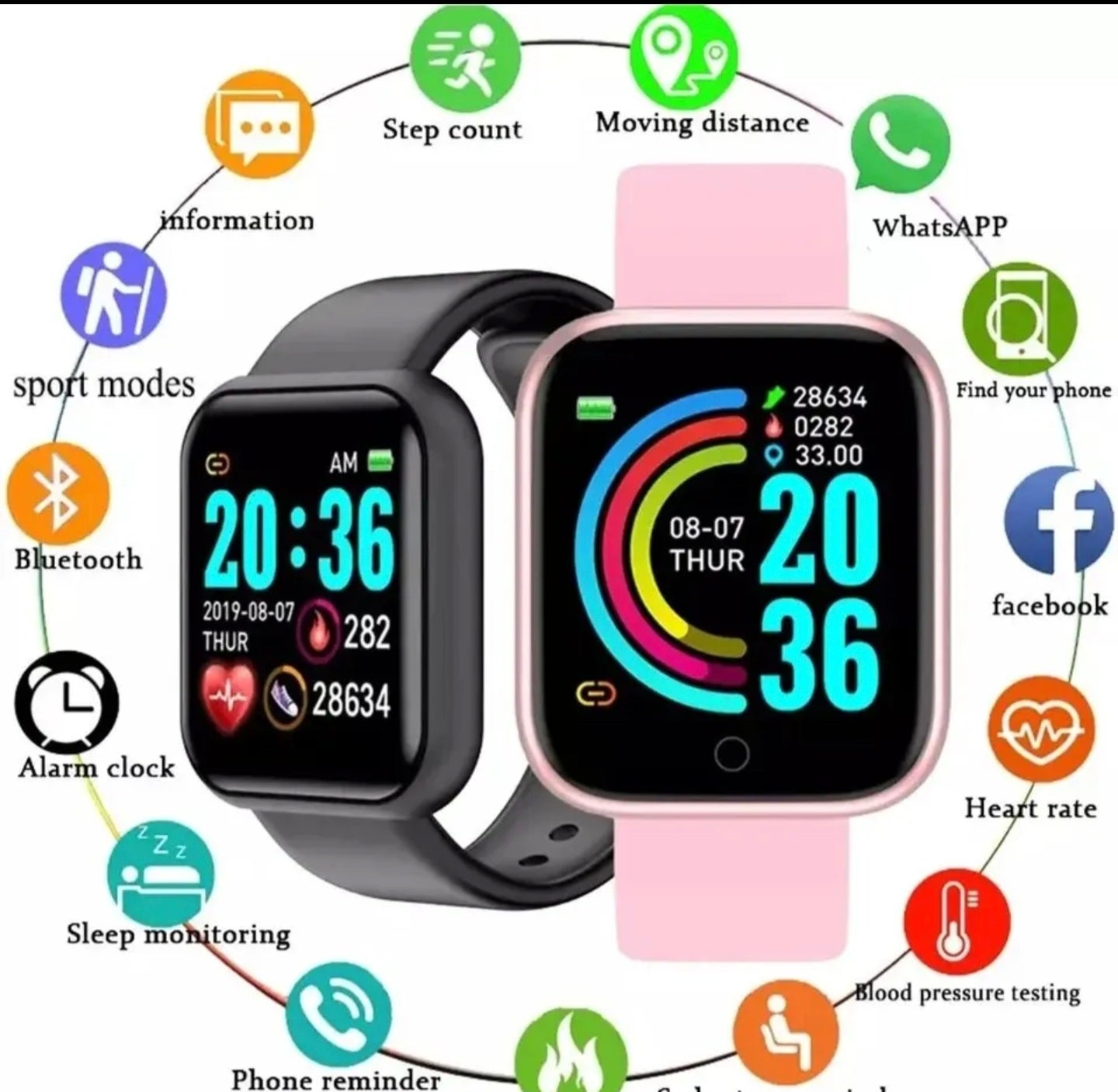 Reloj Smartwatch D20 2024