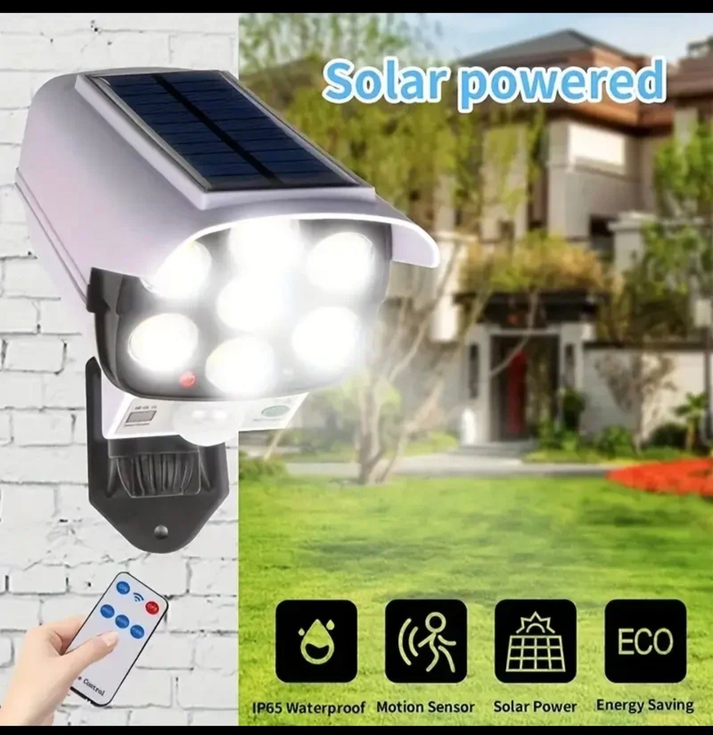 Luz solar LED con sensor de movimiento