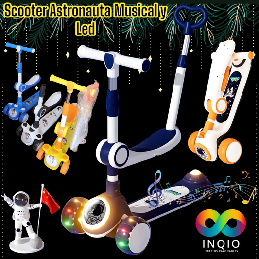 Scooter Astronauta Musical y Luces LED