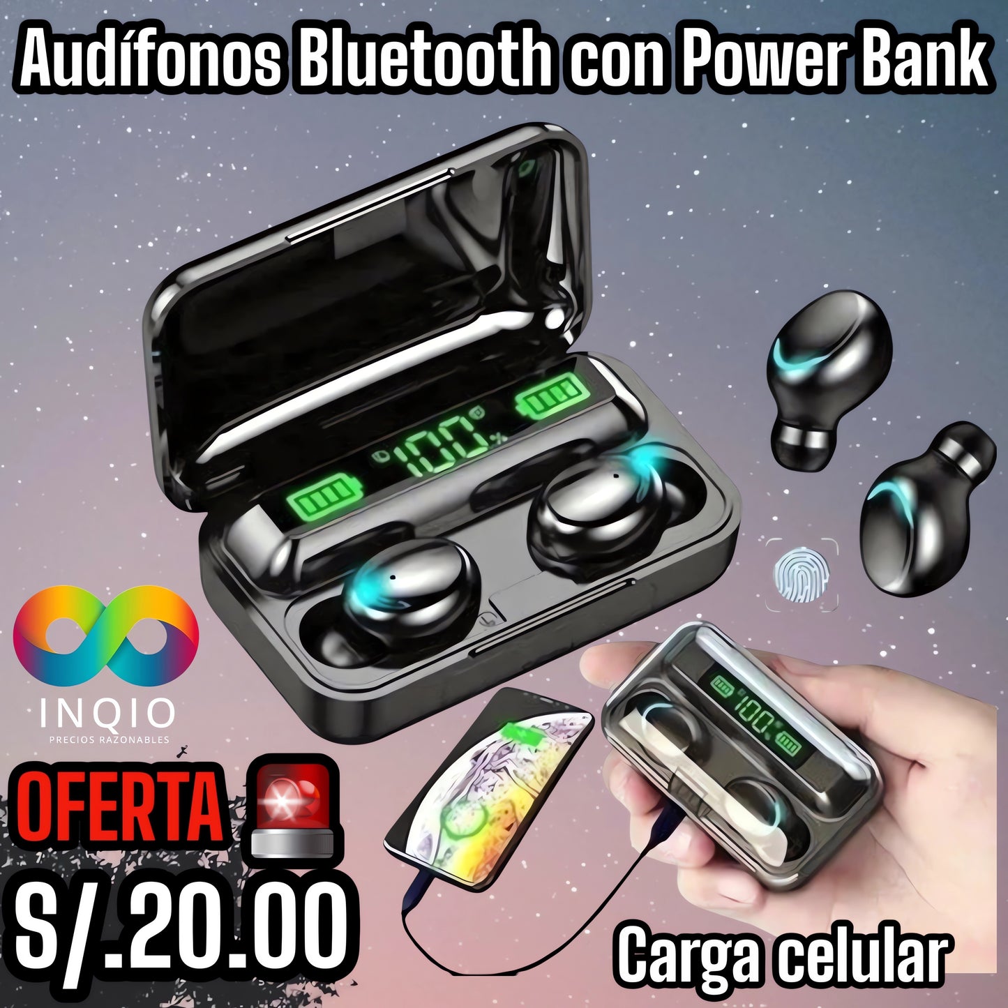 Auriculares F9-5 Bluetooth