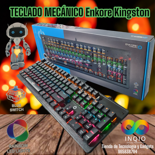 Teclado mecánico Gamer Rgb Enkore Kingston